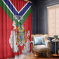 Personalized Gambia Window Curtain Coat Of Arms - African Pattern