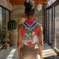 Personalized Gambia Women Sleeveless Polo Shirt Coat Of Arms - African Pattern