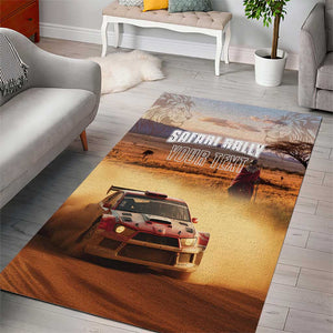Personalized Kenya Safari Racing Car Area Rug Come On Kenyan