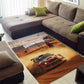 Personalized Kenya Safari Racing Car Area Rug Come On Kenyan