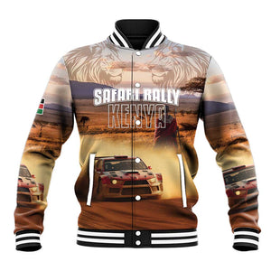 Personalized Kenya Safari Racing Car Baseball Jacket Come On Kenyan