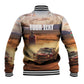 Personalized Kenya Safari Racing Car Baseball Jacket Come On Kenyan
