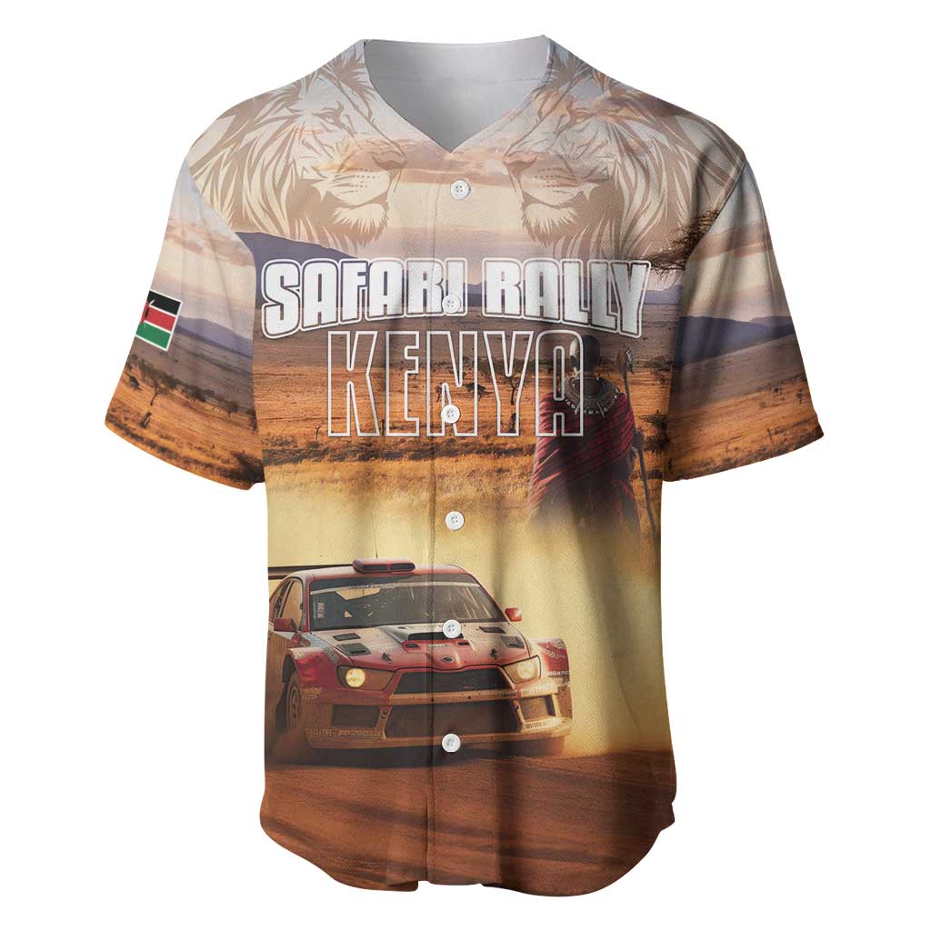 Personalized Kenya Safari Racing Car Baseball Jersey Come On Kenyan