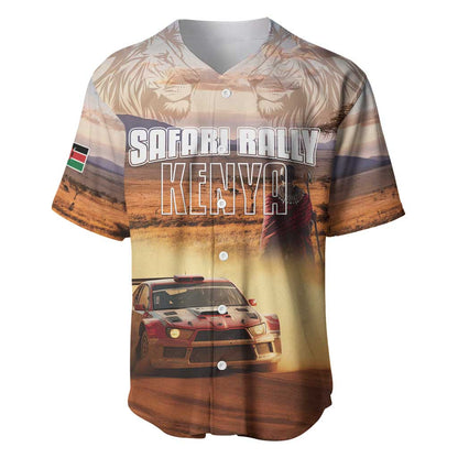 Personalized Kenya Safari Racing Car Baseball Jersey Come On Kenyan