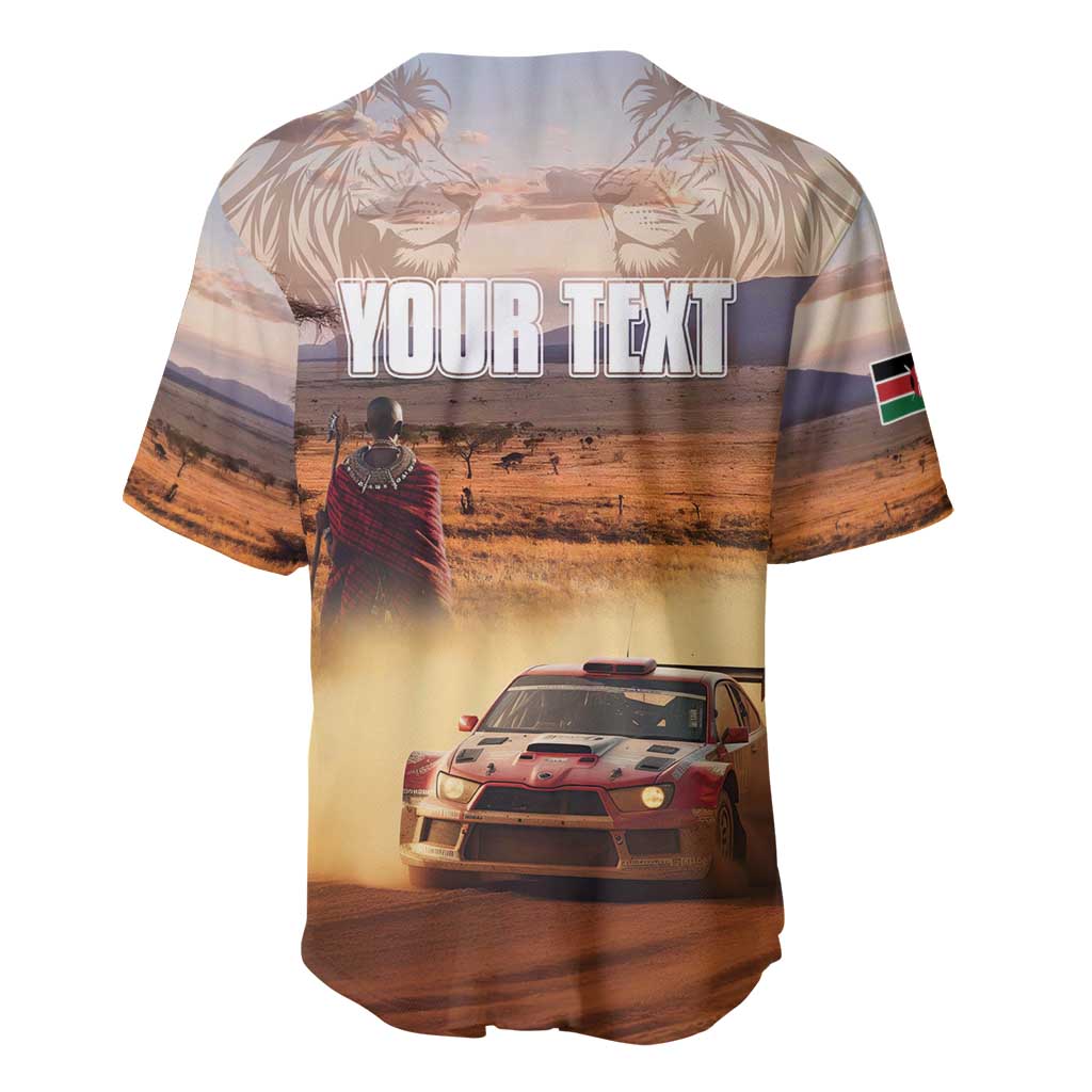 Personalized Kenya Safari Racing Car Baseball Jersey Come On Kenyan