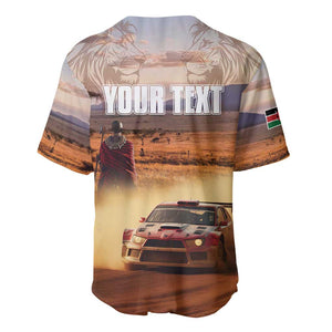 Personalized Kenya Safari Racing Car Baseball Jersey Come On Kenyan