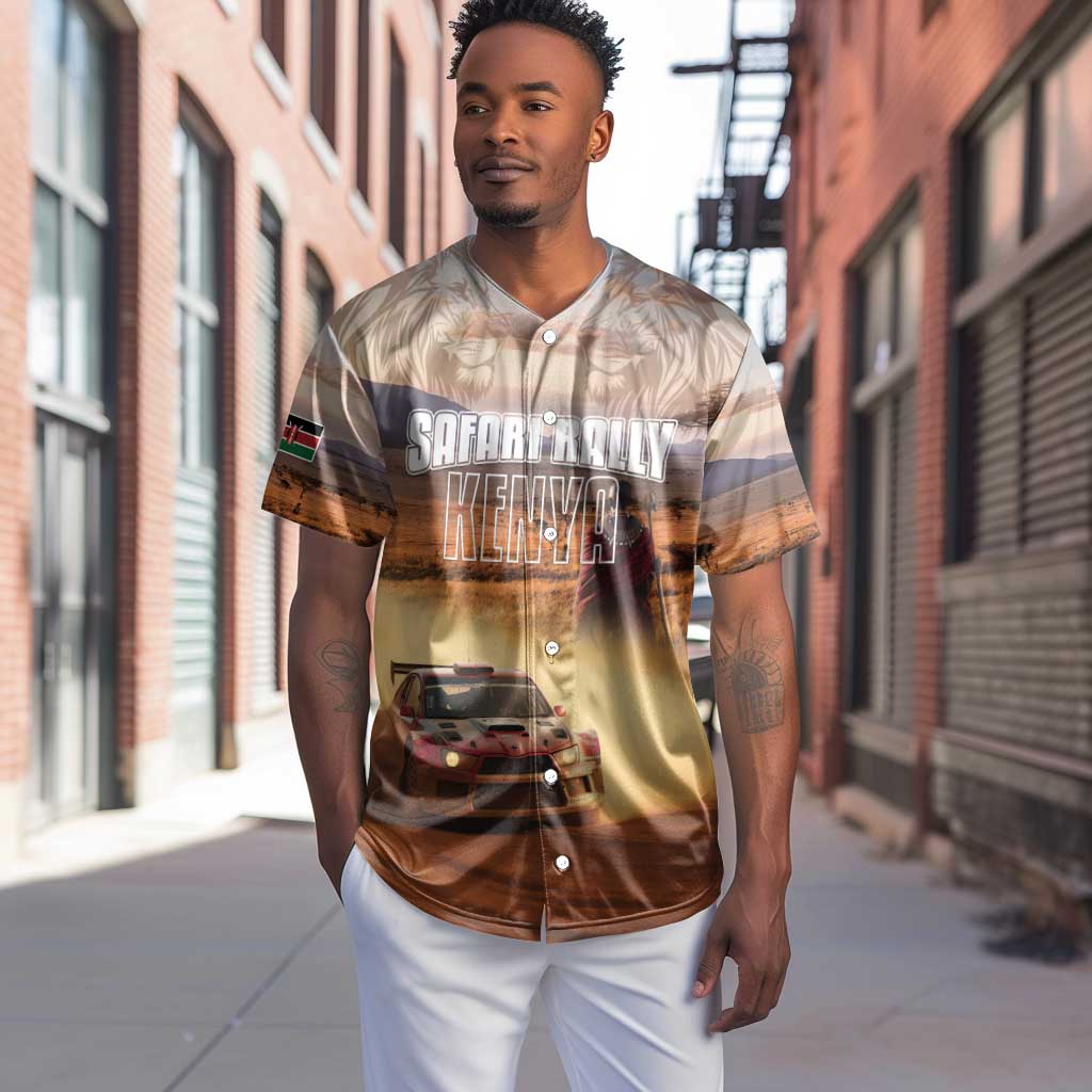 Personalized Kenya Safari Racing Car Baseball Jersey Come On Kenyan