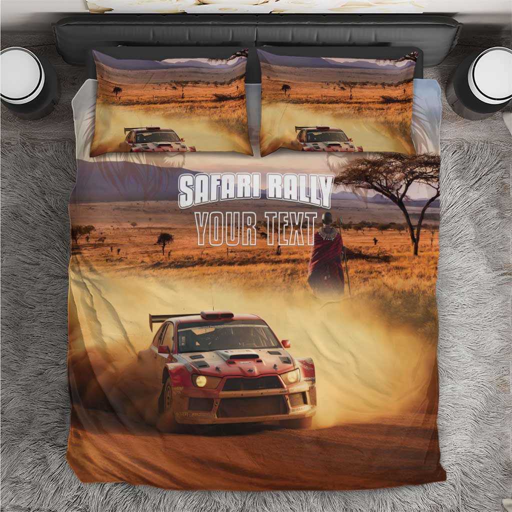 Personalized Kenya Safari Racing Car Bedding Set Come On Kenyan