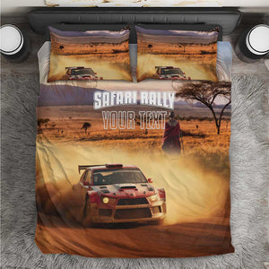 Personalized Kenya Safari Racing Car Bedding Set Come On Kenyan