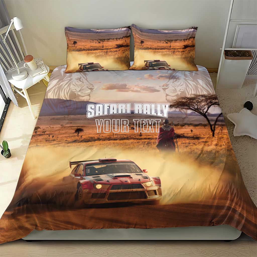 Personalized Kenya Safari Racing Car Bedding Set Come On Kenyan