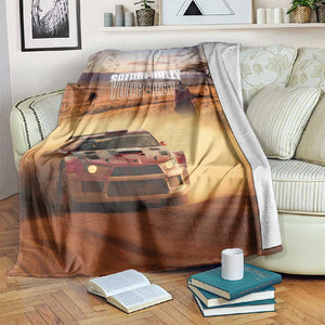 Personalized Kenya Safari Racing Car Blanket Come On Kenyan
