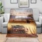 Personalized Kenya Safari Racing Car Blanket Come On Kenyan