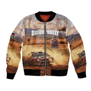 Personalized Kenya Safari Racing Car Bomber Jacket Come On Kenyan