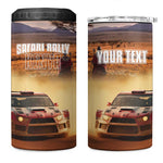 Personalized Kenya Safari Racing Car 4 in 1 Can Cooler Tumbler Come On Kenyan