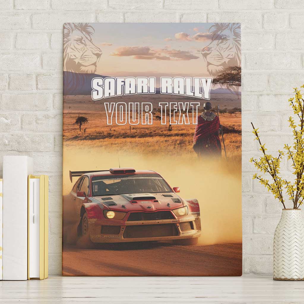 Personalized Kenya Safari Racing Car Canvas Wall Art Come On Kenyan