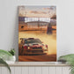 Personalized Kenya Safari Racing Car Canvas Wall Art Come On Kenyan