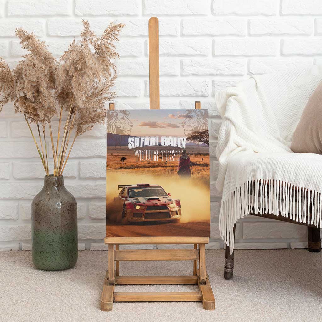 Personalized Kenya Safari Racing Car Canvas Wall Art Come On Kenyan