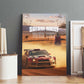 Personalized Kenya Safari Racing Car Canvas Wall Art Come On Kenyan