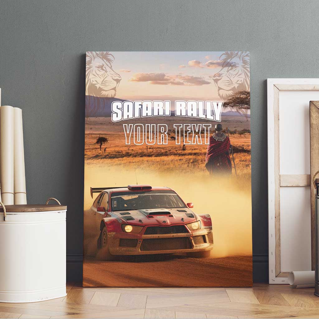 Personalized Kenya Safari Racing Car Canvas Wall Art Come On Kenyan