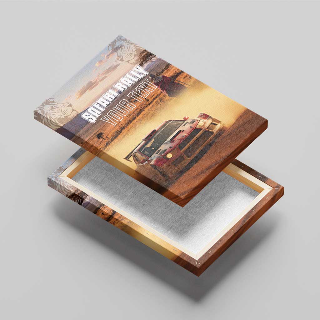 Personalized Kenya Safari Racing Car Canvas Wall Art Come On Kenyan