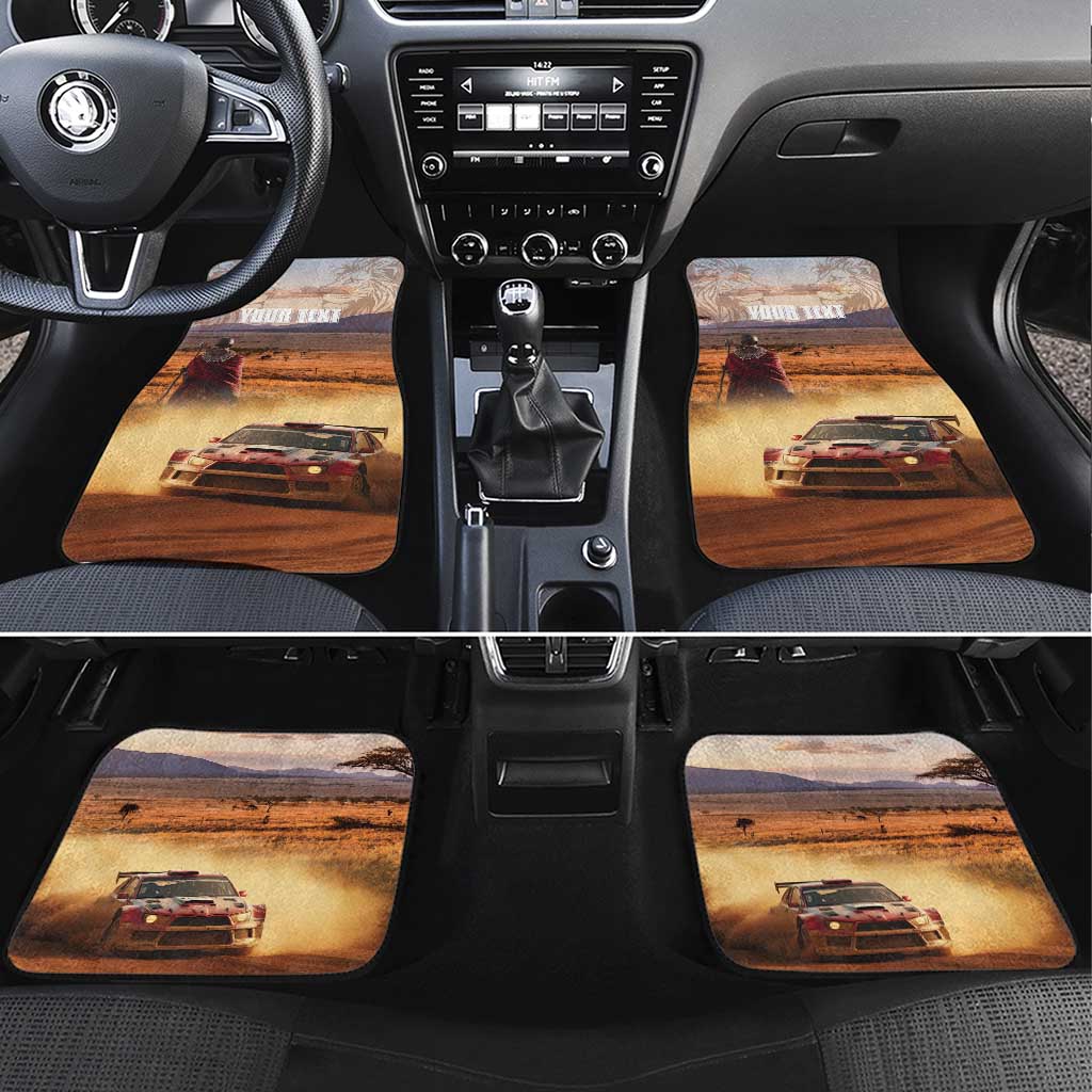Personalized Kenya Safari Racing Car Car Mats Come On Kenyan