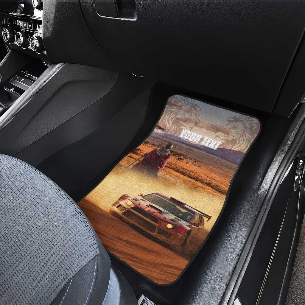 Personalized Kenya Safari Racing Car Car Mats Come On Kenyan