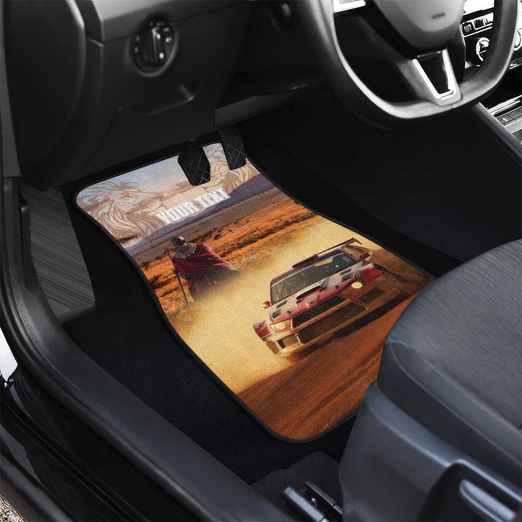 Personalized Kenya Safari Racing Car Car Mats Come On Kenyan