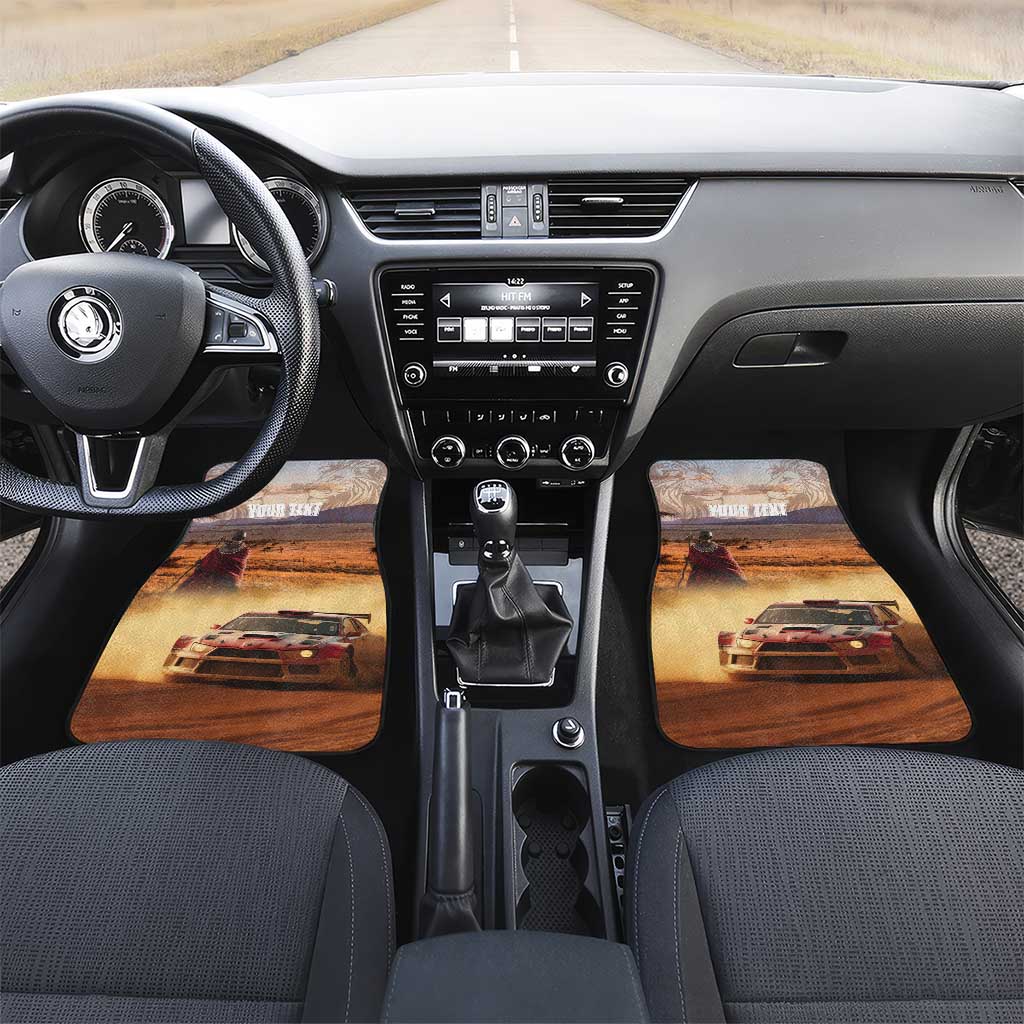 Personalized Kenya Safari Racing Car Car Mats Come On Kenyan