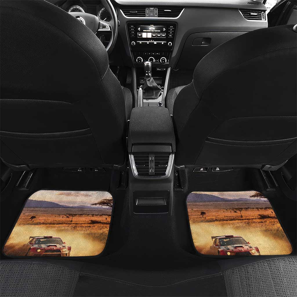 Personalized Kenya Safari Racing Car Car Mats Come On Kenyan