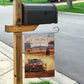 Personalized Kenya Safari Racing Car Garden Flag Come On Kenyan