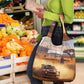 Personalized Kenya Safari Racing Car Grocery Bag Come On Kenyan