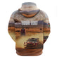 Personalized Kenya Safari Racing Car Hoodie Come On Kenyan