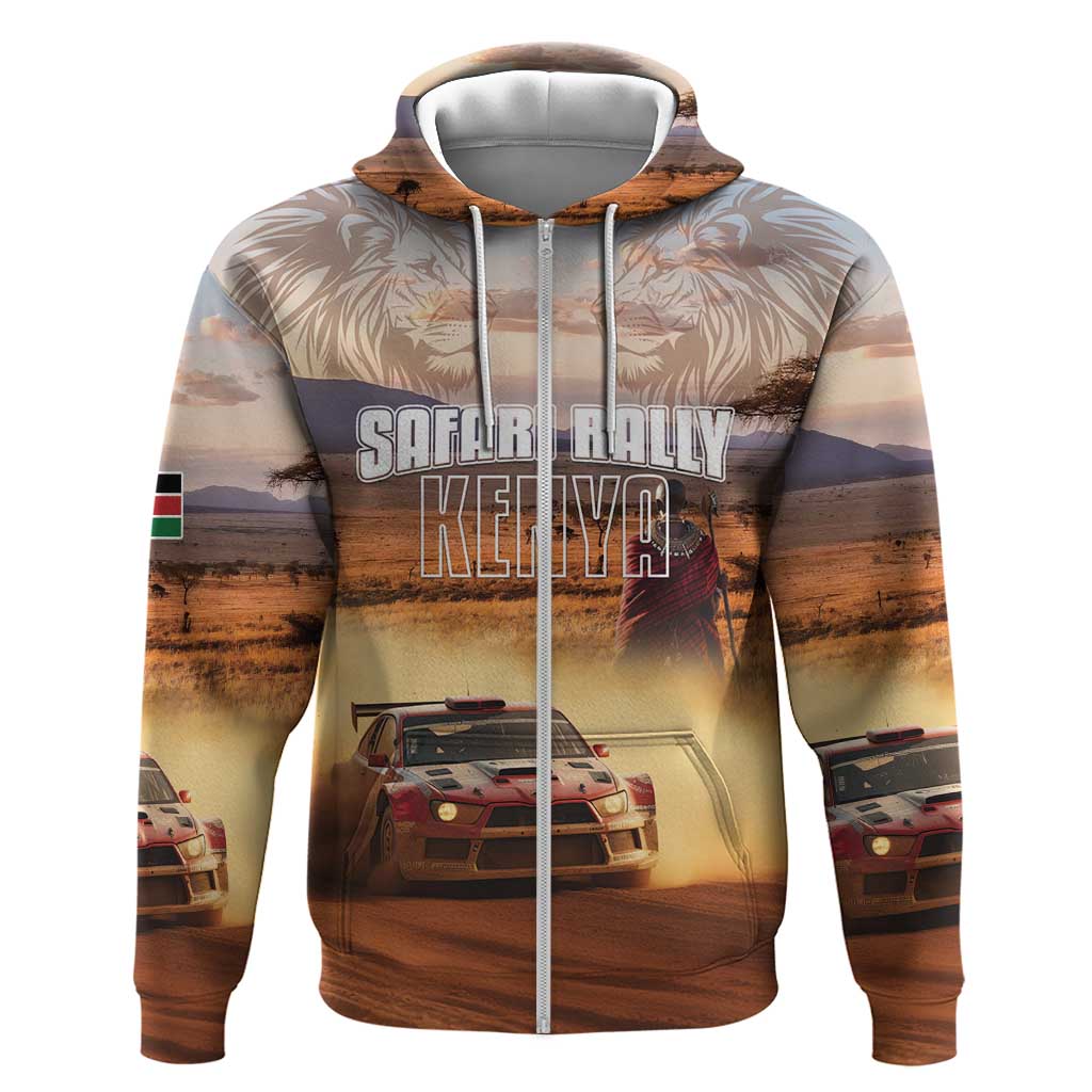 Personalized Kenya Safari Racing Car Hoodie Come On Kenyan