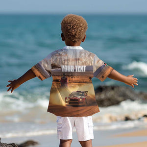 Personalized Kenya Safari Racing Car Kid Hawaiian Shirt Come On Kenyan