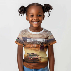Personalized Kenya Safari Racing Car Kid T shirt Come On Kenyan