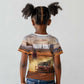 Personalized Kenya Safari Racing Car Kid T shirt Come On Kenyan