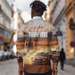 Personalized Kenya Safari Racing Car Long Sleeve Button Shirt Come On Kenyan