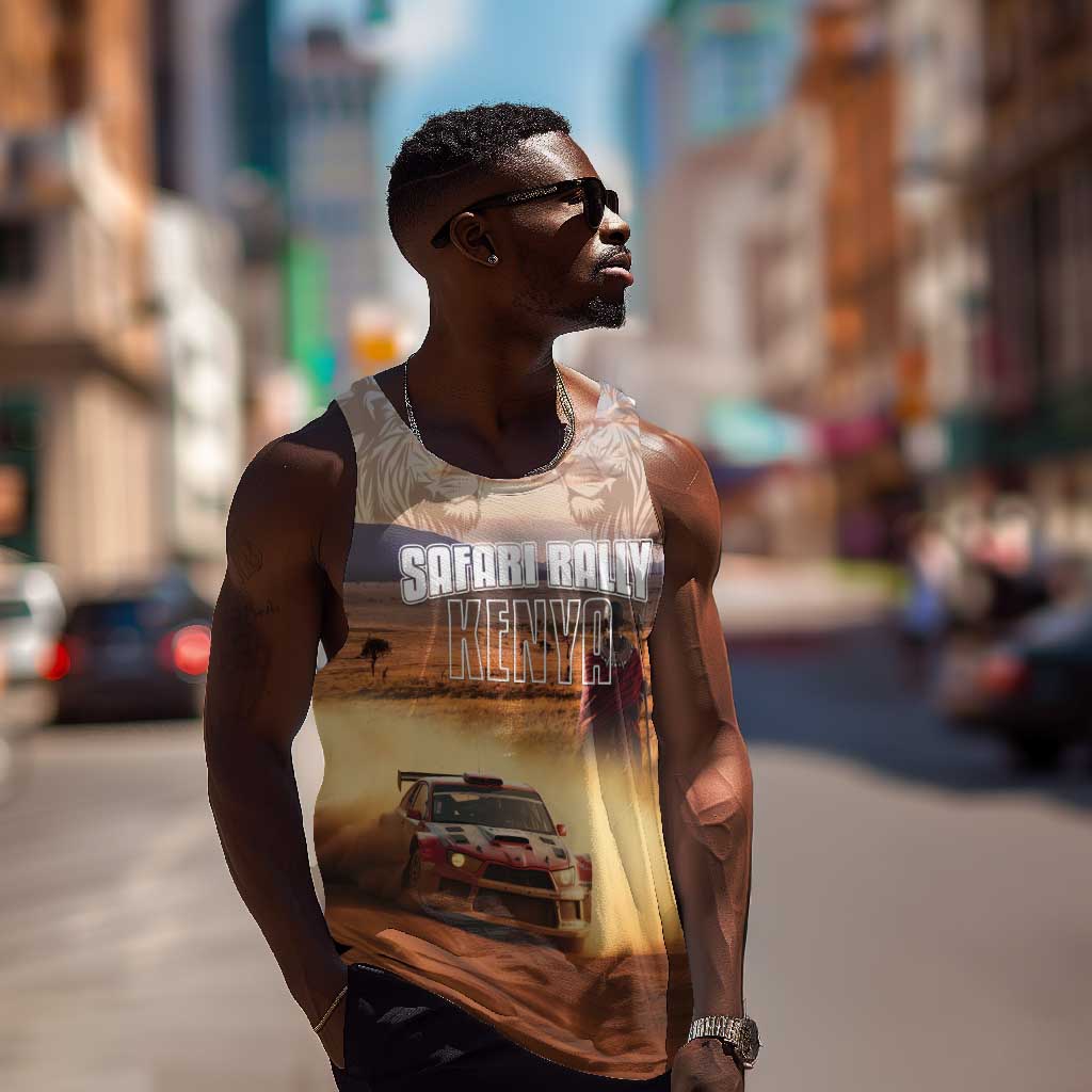 Personalized Kenya Safari Racing Car Men Tank Top Come On Kenyan