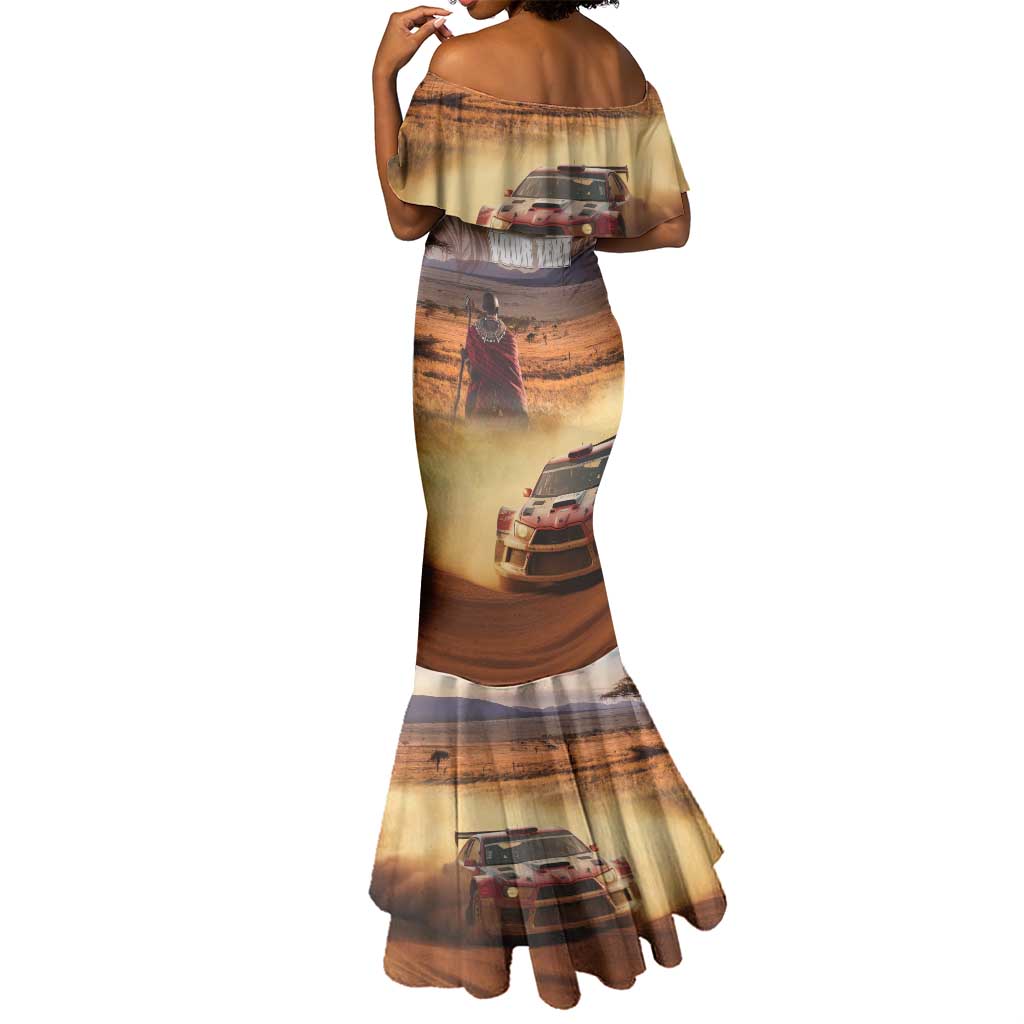Personalized Kenya Safari Racing Car Mermaid Dress Come On Kenyan