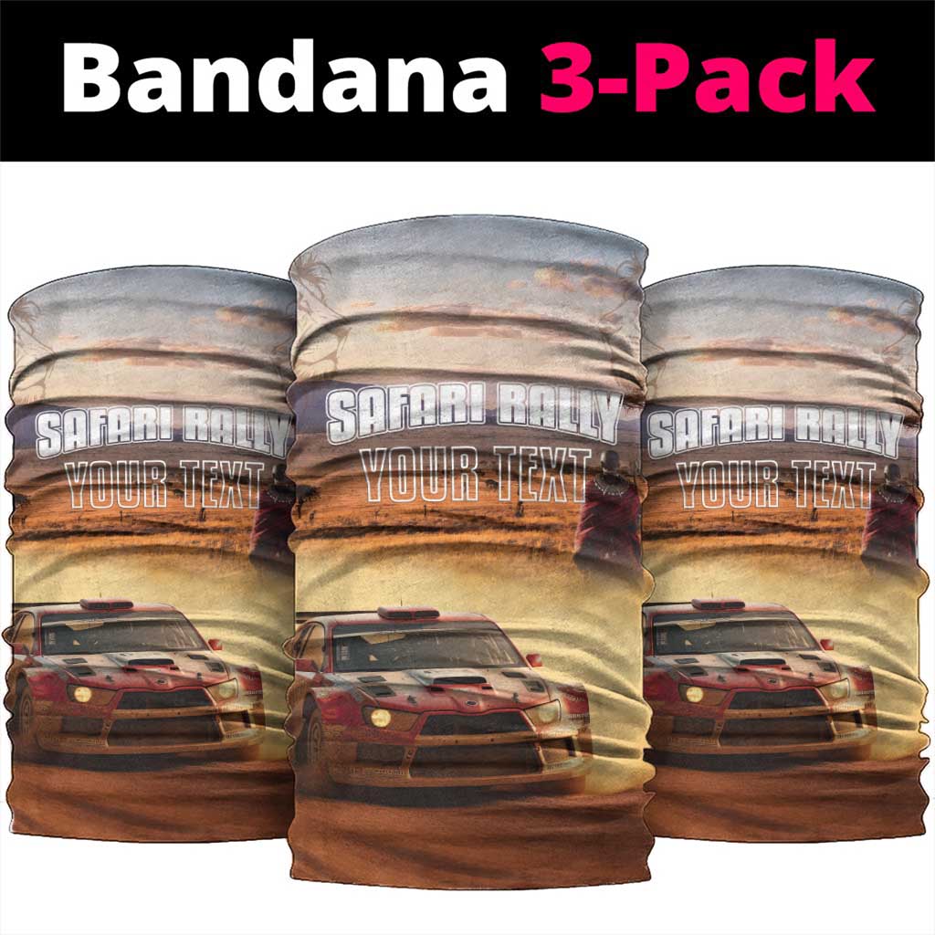 Personalized Kenya Safari Racing Car Neck Gaiter Come On Kenyan LT15