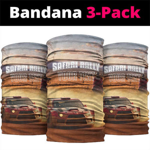 Personalized Kenya Safari Racing Car Neck Gaiter Come On Kenyan LT15