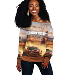Personalized Kenya Safari Racing Car Off Shoulder Sweater Come On Kenyan