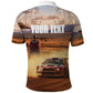 Personalized Kenya Safari Racing Car Polo Shirt Come On Kenyan