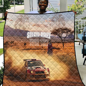Personalized Kenya Safari Racing Car Quilt Come On Kenyan