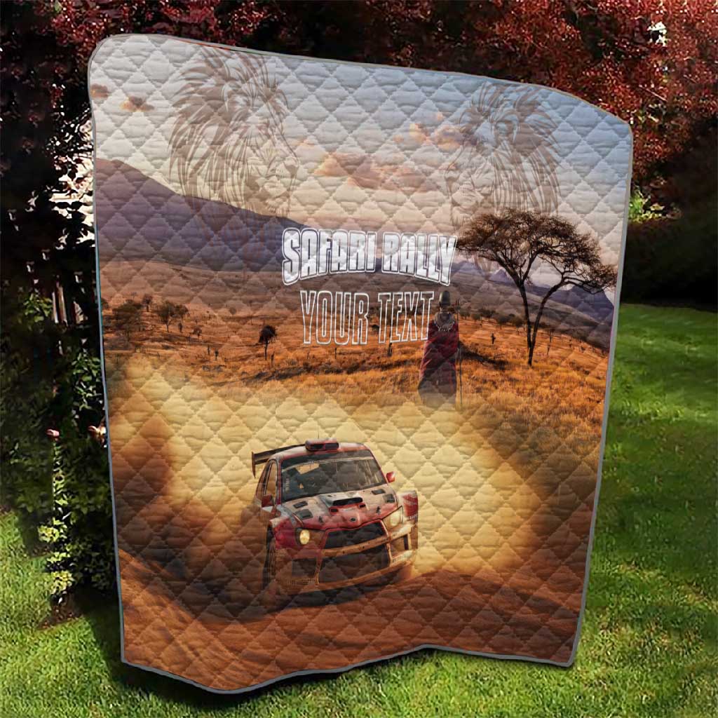Personalized Kenya Safari Racing Car Quilt Come On Kenyan
