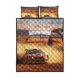 Personalized Kenya Safari Racing Car Quilt Bed Set Come On Kenyan
