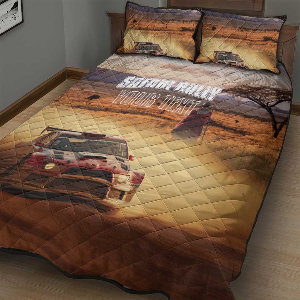 Personalized Kenya Safari Racing Car Quilt Bed Set Come On Kenyan
