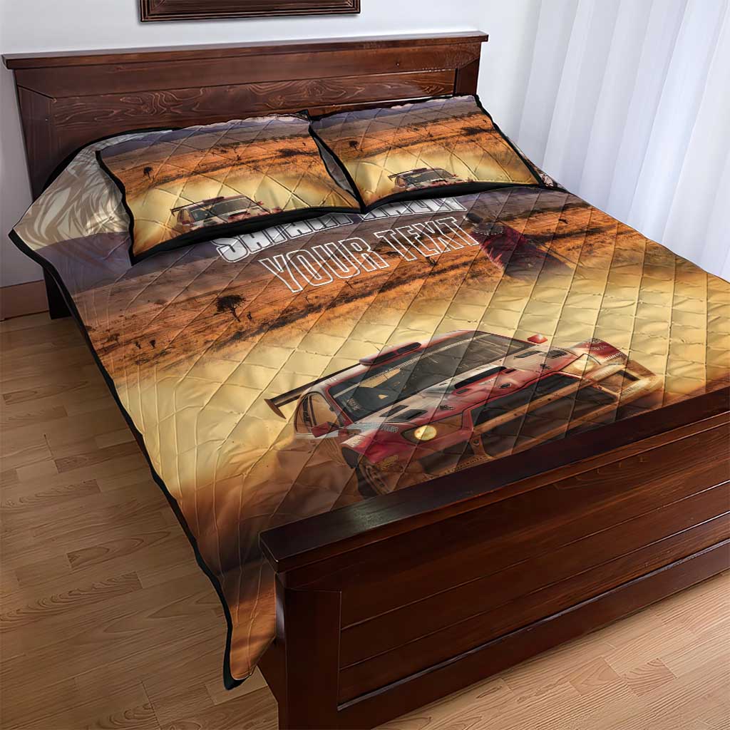 Personalized Kenya Safari Racing Car Quilt Bed Set Come On Kenyan