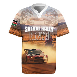 Personalized Kenya Safari Racing Car Rugby Jersey Come On Kenyan