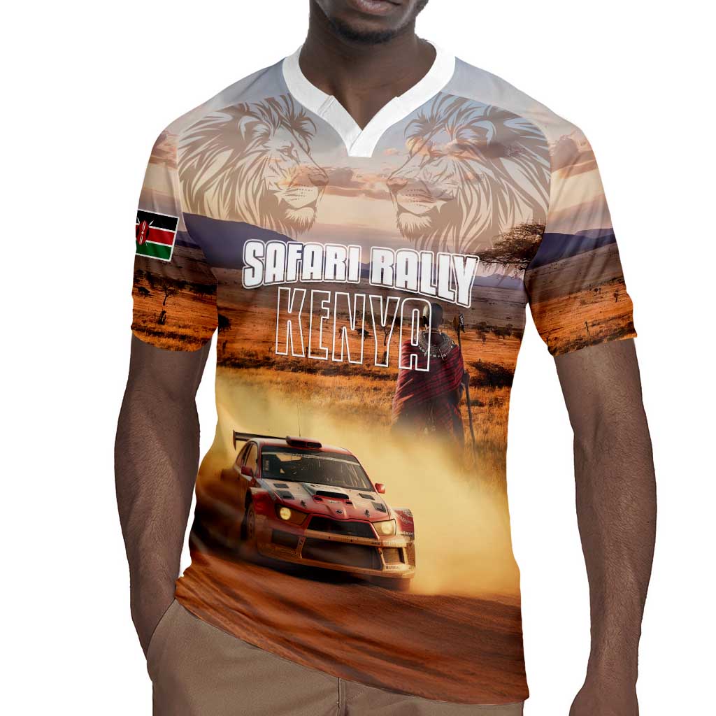 Personalized Kenya Safari Racing Car Rugby Jersey Come On Kenyan